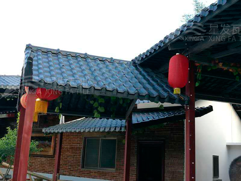 園林建筑搭建樹脂瓦涼亭，將景觀與藝術(shù)融合，別具一格！